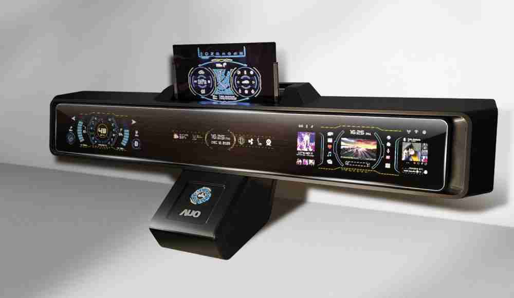 彩运网Micro LED沉浸式车舱显示方案结合 可卷式、、、、可伸缩的Micro LED应用并可呈现不同的质感纹路，，，展现人性化设计