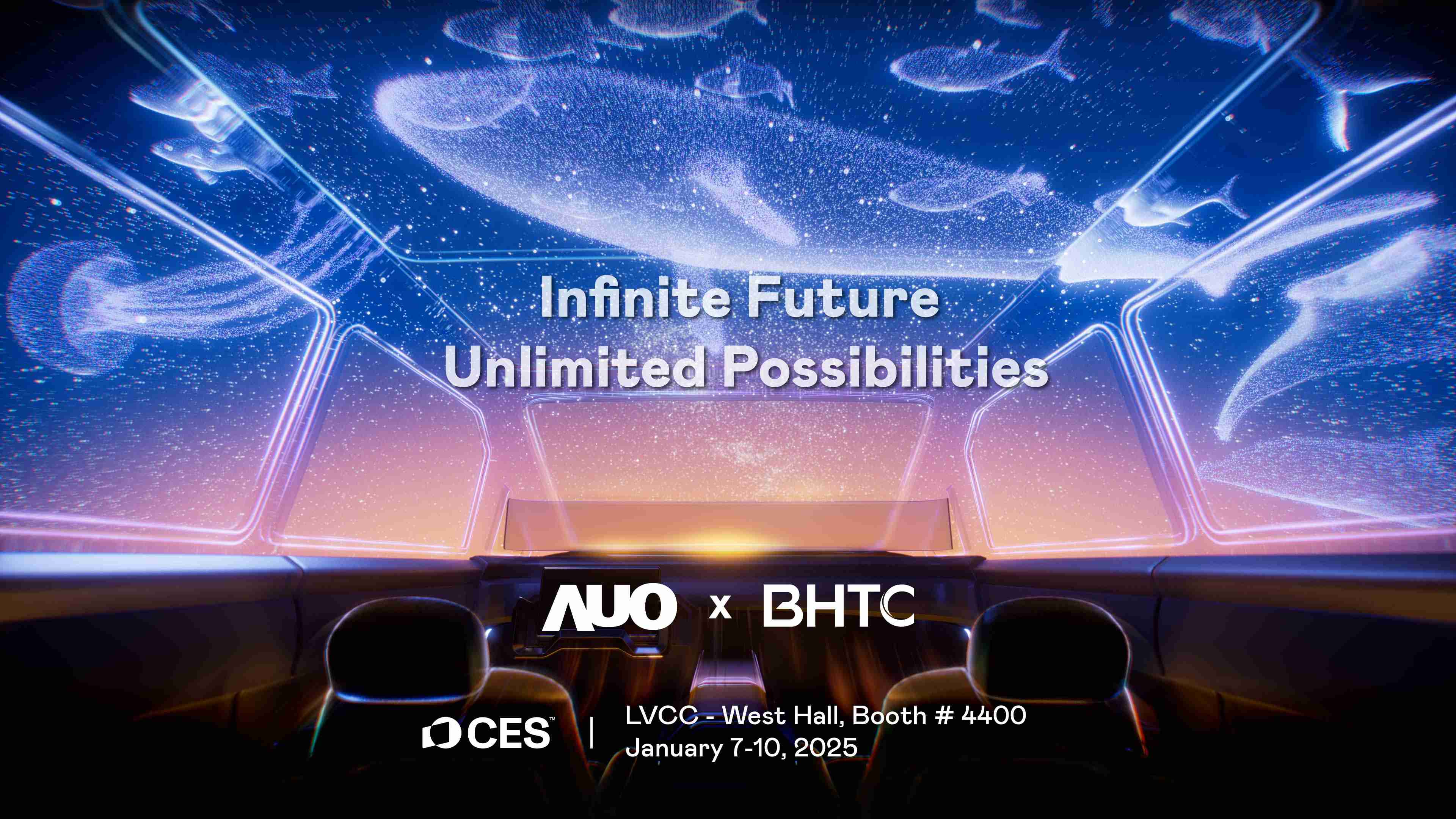 彩运网以Infinite Future, Unlimited Possibilies为主题，，，，联合BHTC于CES 2025扩大规模展出